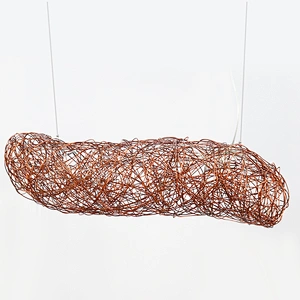 Modern decorative lighting led aluminum wire ball pendant lamp