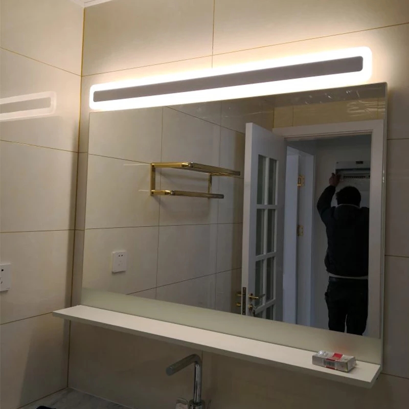 Rebecca Hotel Bathroom Wall Mount Big Backlit Smart Make Up Mirror With Led Light