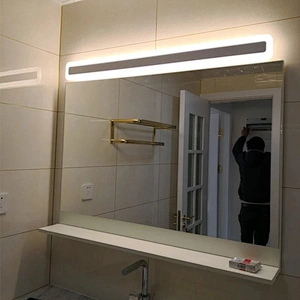 Rebecca Hotel Bathroom Wall Mount Big Backlit Smart Make Up Mirror With Led Light