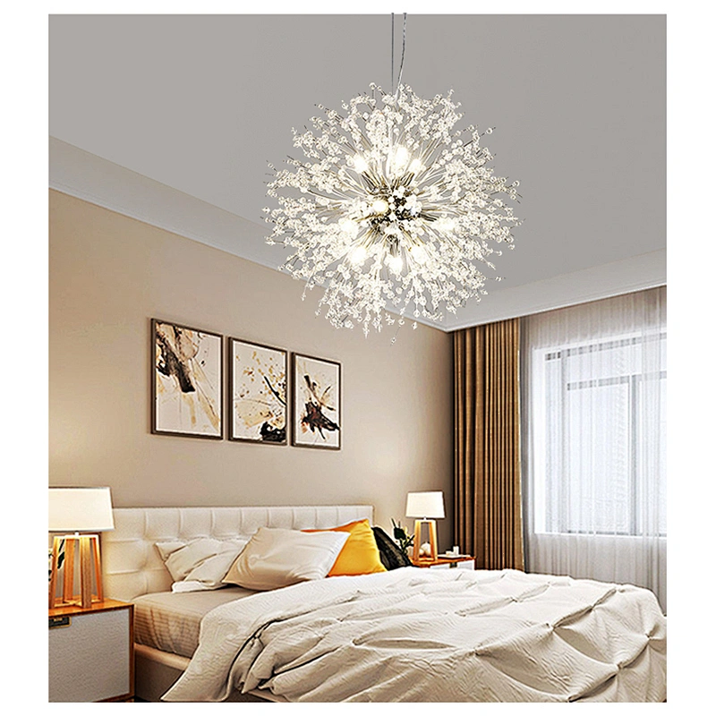 Modern restaurant dandelion chandelier  hotel ceiling crystal chandelier