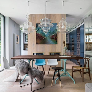 Minimalist Blown Glass Chandelier Modern Design Nordic Style Creative Contemporary Energy Saving Office,hotel 110-240 Rebecca 85