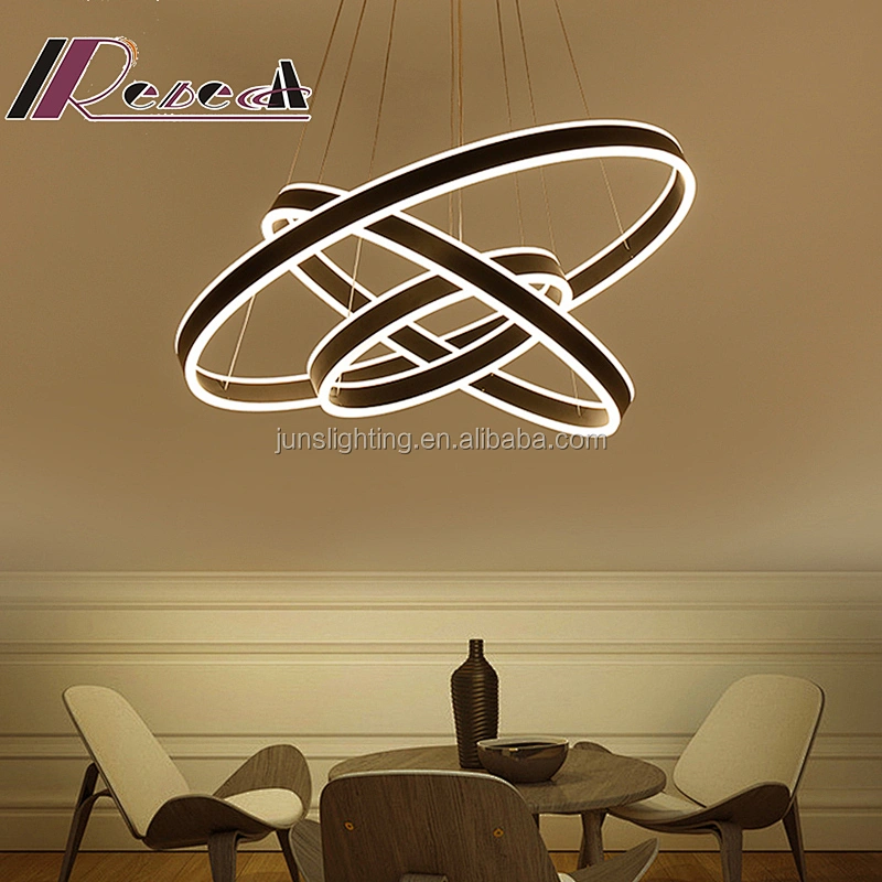 LED Modern Circular Acrylic Pendant Lamp for Bedroom