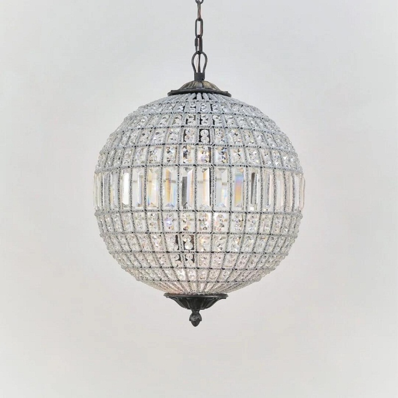 Custom hotel lobby large chandeliers villa  atmosphere system crystal chandeliers round crystal chandeliers&pendant lights