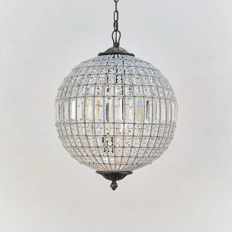 Custom hotel lobby large chandeliers villa  atmosphere system crystal chandeliers round crystal chandeliers&pendant lights