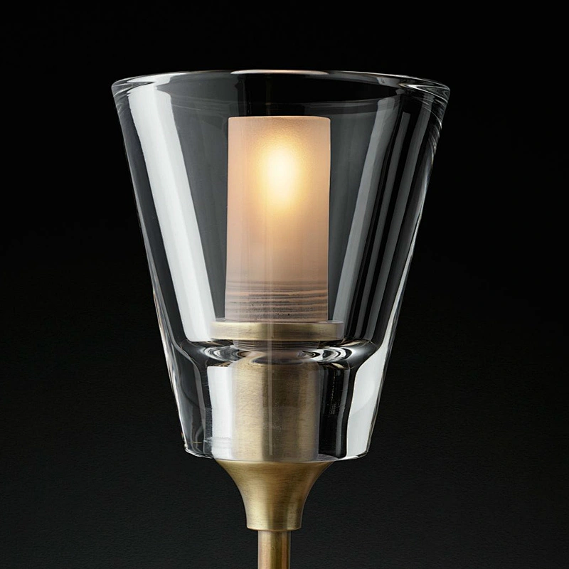 Nordic Modern Living Room Bedroom Aisle Bedside Lamp Hotel Crystal Glass Wall Lamp