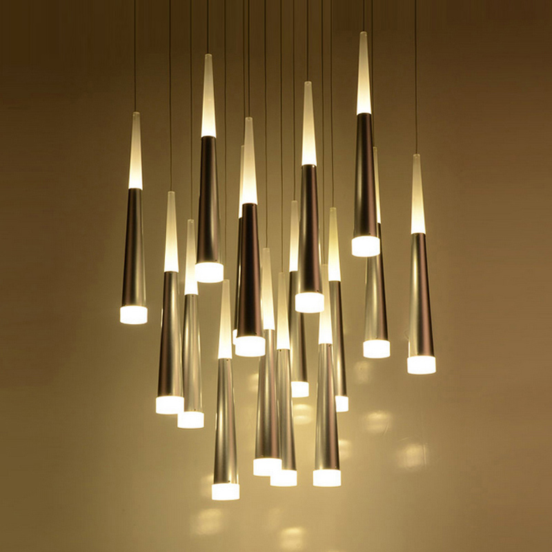 Hot sale decoration lighting chandelier hotel office staircase LED ceiling light