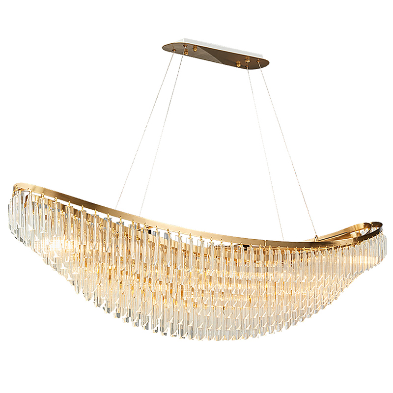 Modern large cristal luxury gold K9 crystal led chandelier