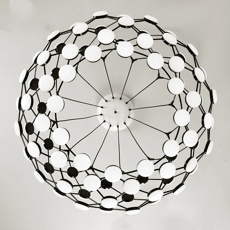 Post modern lighting fixture with   black finish  led pendant