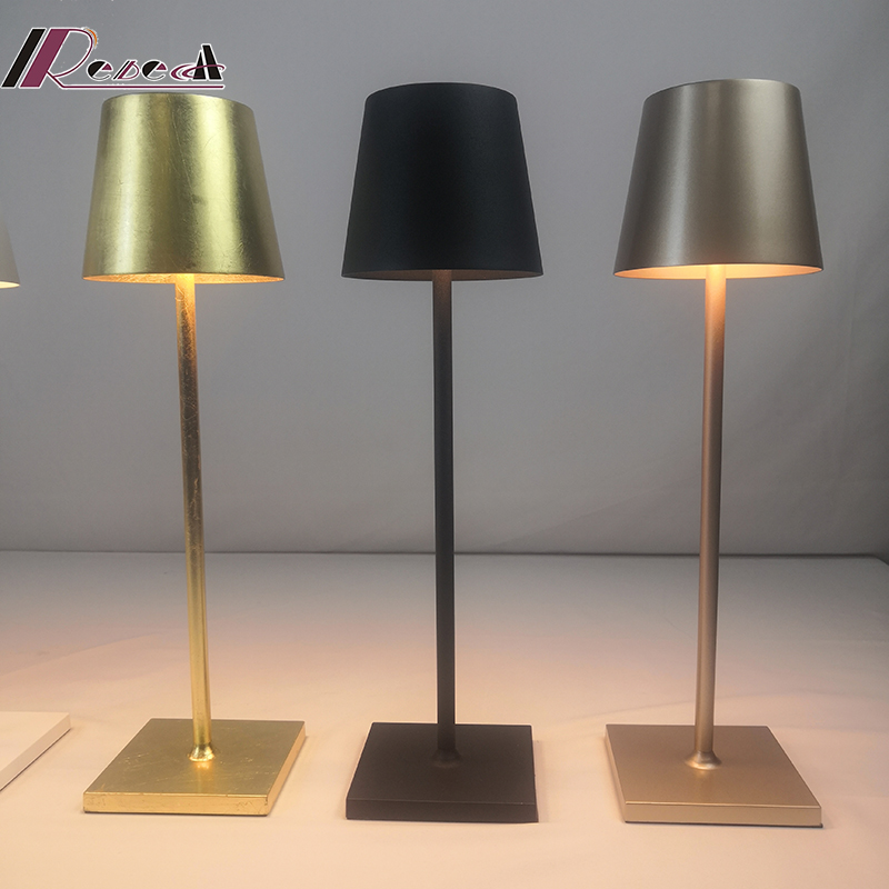 LED Aluminum Alloy Waterproof IP54 table Lamp Touch Dimming Rechargeable Metal 5200mAh desk Lamps For Office Study Lamp