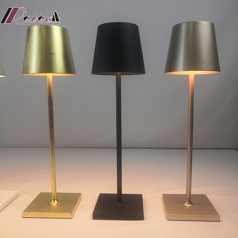 LED Aluminum Alloy Waterproof IP54 table Lamp Touch Dimming Rechargeable Metal 5200mAh desk Lamps For Office Study Lamp