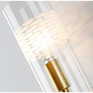 Modern Indoor Nordic Hotel Brass Crystal Luxury Bedside Indoor Marble Wall Lamp