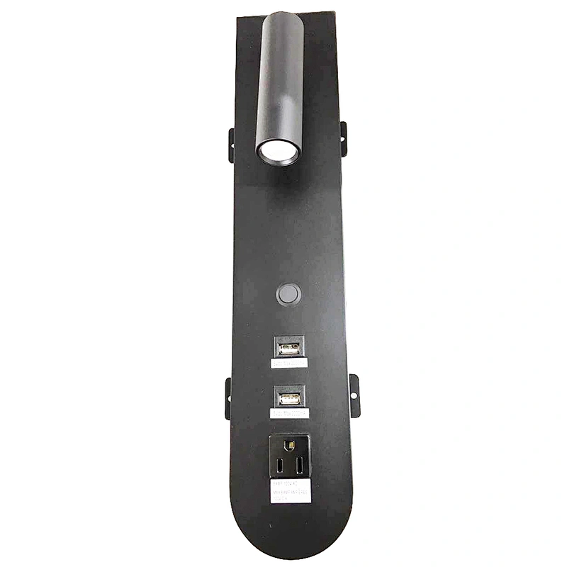 Designed modern rotatable install the lock LED wall lamp with USB inserface