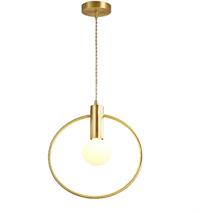 Northern Europe bedroom chandelier literary living room dining room bar study ring luxury copper lamps and lanterns