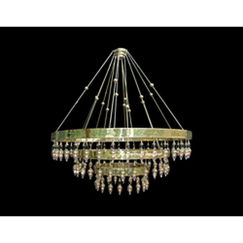 Morocco Lighting Crystal Chandelier Islamic Mosques Custom Designed Copper LED Aluminum 80 Hotel Traditional