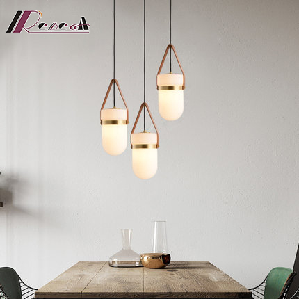 Dining Room Chandelier Simple Modern Light Luxury All Copper Pendant Lamp Creative Bedroom Chandeliers Lights