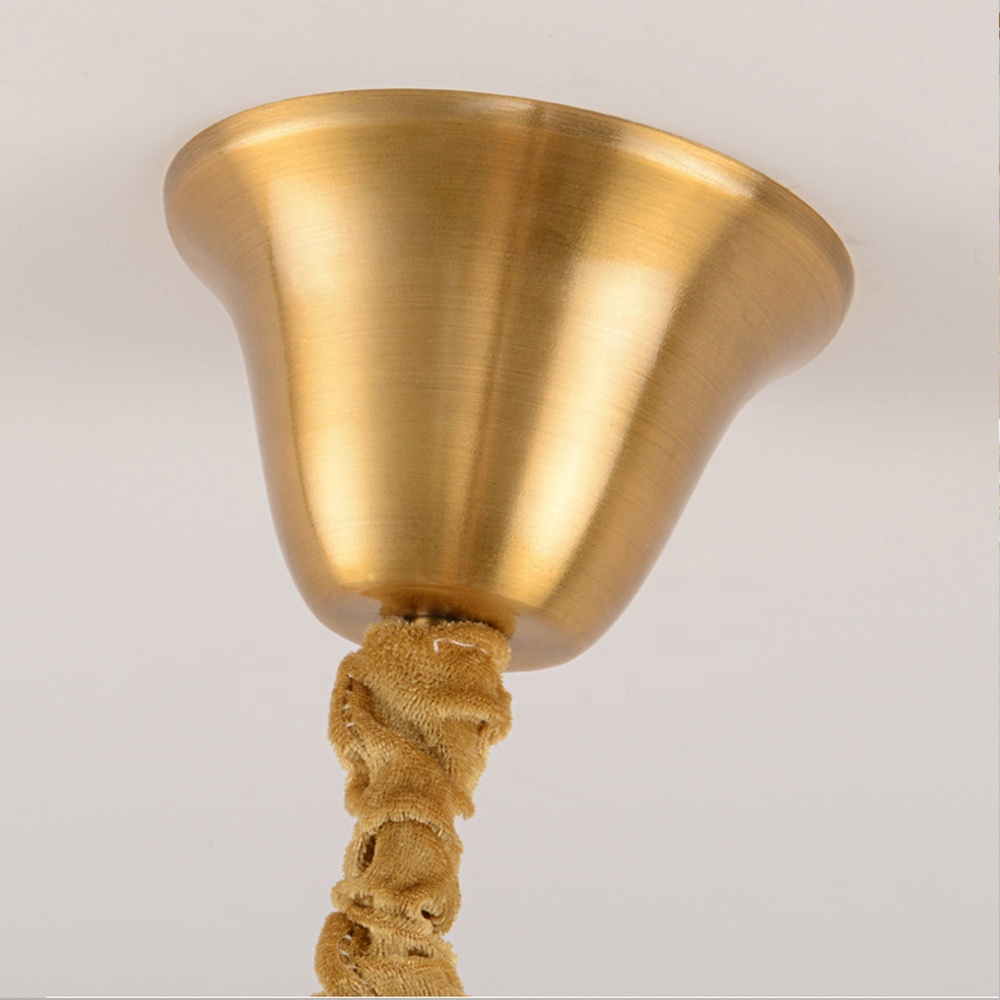 American Style Decor Modern Luxury Lighting Glass Brass Chandelier Pendant Lights