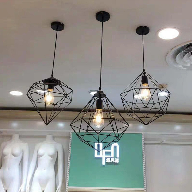 Zhongshan Brass rough design iron cone pendant lamp