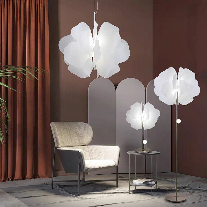 Modern Lamps Home Decor Nordic Acrylic White LED Chandelier Ceiling Pendant Light