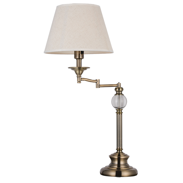 Adjustable rocker arm bedroom hotel desk lamp