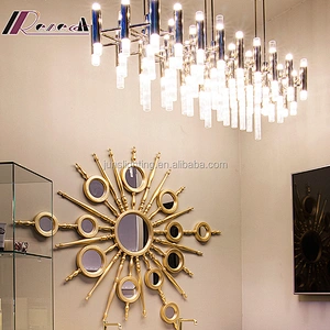 Modern Glass Tube Pendant Lamp for Hotel guest room