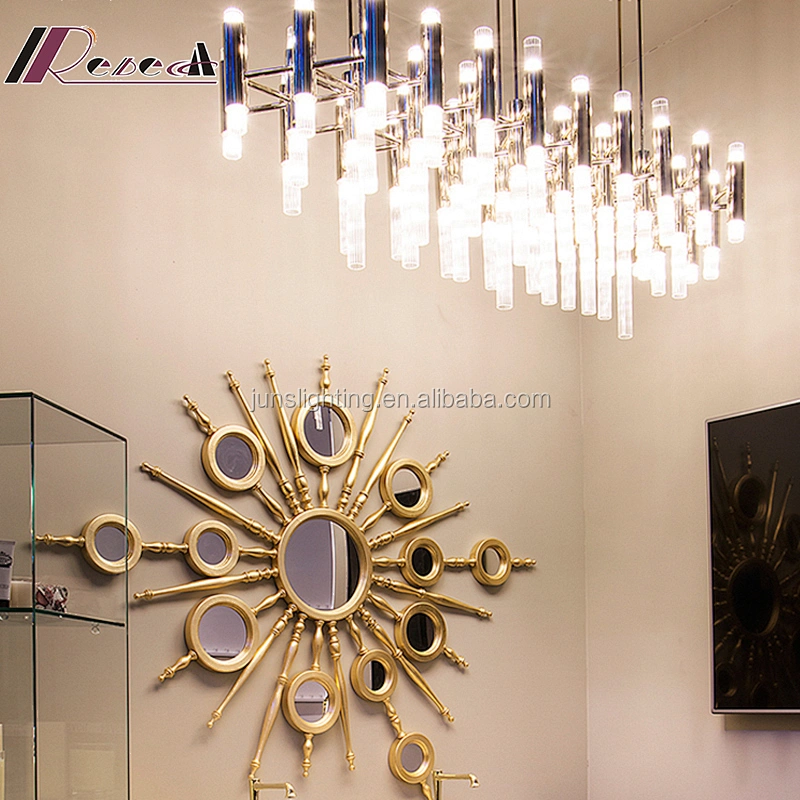 Modern Glass Tube Pendant Lamp for Hotel guest room