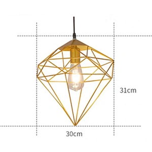 Zhongshan Brass rough design iron cone pendant lamp