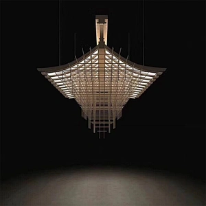 Customized Large Hotel Lobby Decoration Lighting Modern Glass Crystal Chandelier