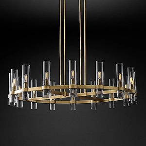 Modern large pendant lighting luxury brass glass chandelier pendant lights
