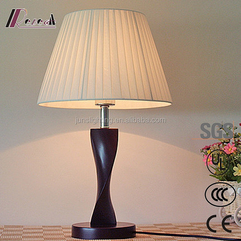 Fabric shade table lamps