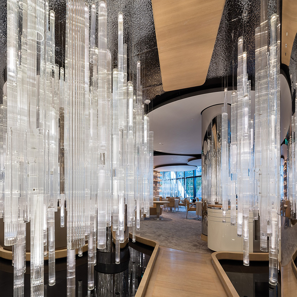 Customizable hotel luxury decorative lighting modern k9 crystal chandelier
