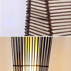 Creative Fancy Bamboo Craft Living Room Various Floor Lamp Hotel Unique Floor Lamps