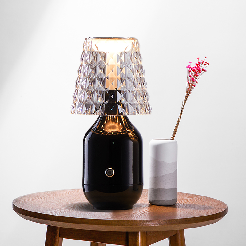 Modern Nordic Table Lamp Living Bedroom crystal Desk Lamps Touch switch Decorative Lights