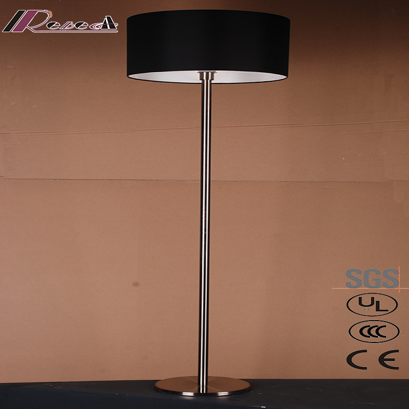 High quality black fabric shade modern standing floor lamp