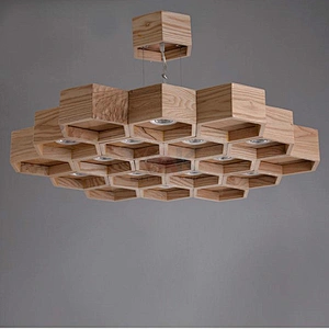 Home indoor lighting bent wood contemporary pendants lighting modern wooden chandelier