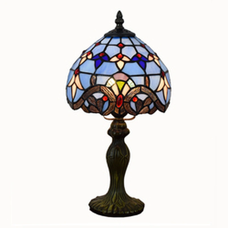 Rebecca High Quality Antique Stained Glass Tiffany Table Lamp Modern Desk Lamps