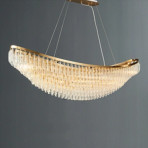 Modern large cristal luxury gold K9 crystal led chandelier