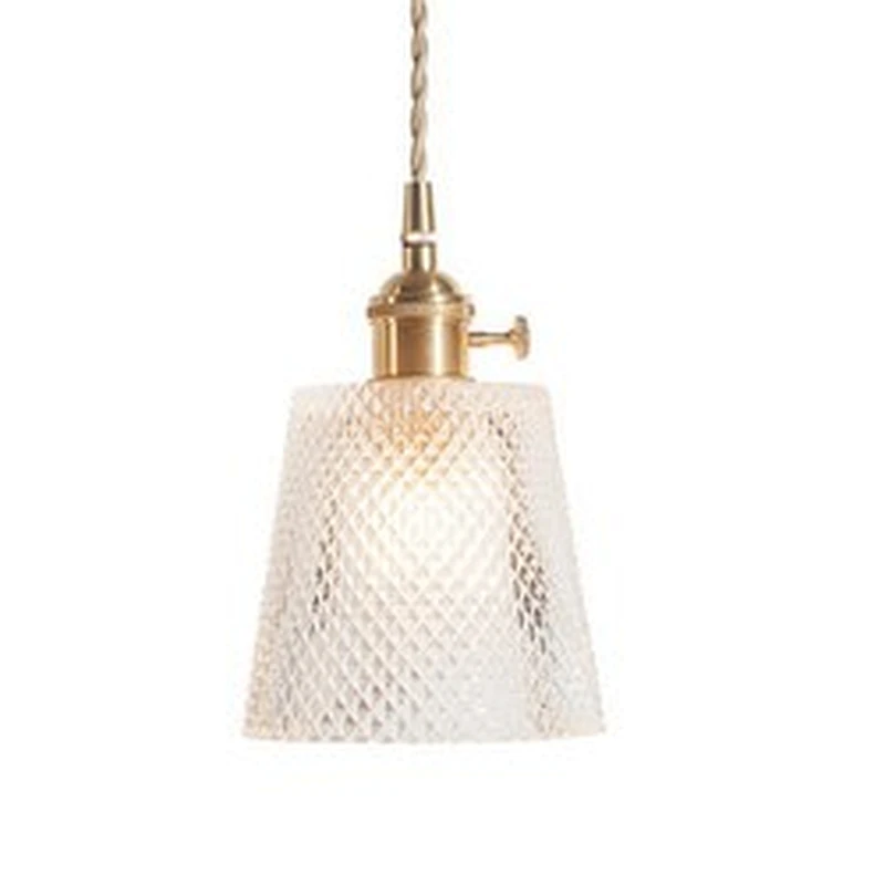 Nordic Glass Lamp Modern Simple Pendant Lamp For  Bedroom And  Headboard