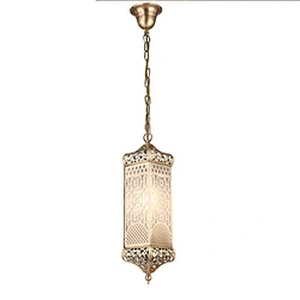 All Copper Moroccan Chandelier Living Room Lamp Hollow-Out Carved Flower Lamp Cafe Lighting Creative Personality Restaurant Lamp