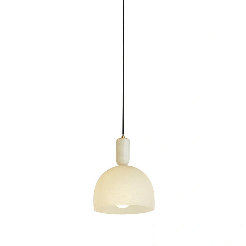 Simple design modern marble lampshade e27 indoor lighting small chandelier pendant lamp