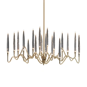 Modern Interior Led  Crystal Glass Chandelier Design For Villa And Hotel Pendant Light