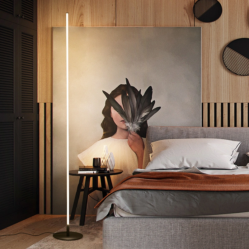2021 new hotel bedroom floor lamp modern LED living room bedside lamp