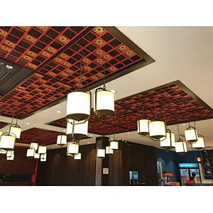 glass and iron Chinese style home restaurant or hotel pendant lamp