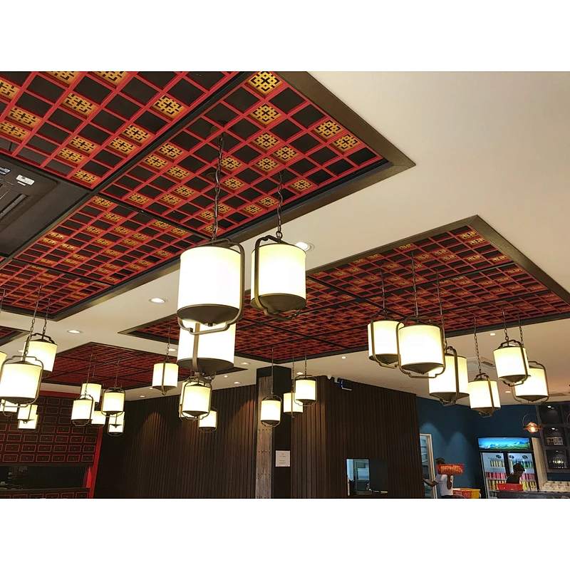 glass and iron Chinese style home restaurant or hotel pendant lamp