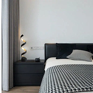 Modern Nordic Design Spiral Aluminum Black With Gold Led Pendant Lamps