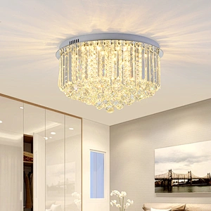 Modern luxury circular crystal indoor decorative ceiling chandelier