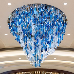 Custom lighting big hotel lobby large decoration luxury chandelier