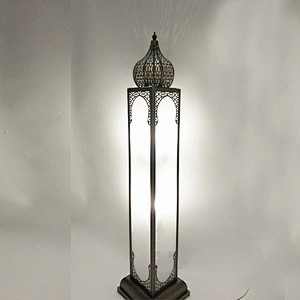 Copper Handmade Works Of Art Moroccan Style Floor Lamp Hollow Carved Bedroom Living Room Decorative Light
