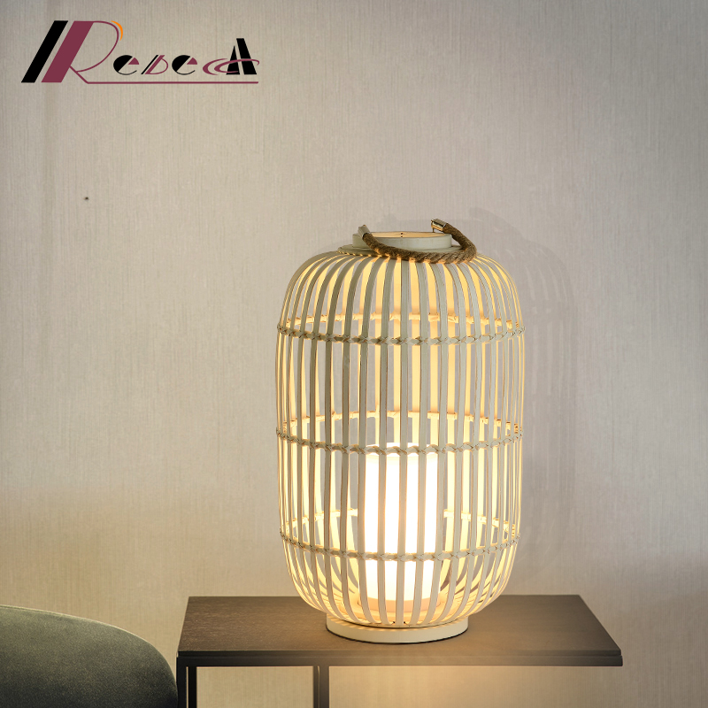 New Chinese style study lighting bedroom bedside lamp bamboo silk small desk lamp bamboo eye protection small night lamp