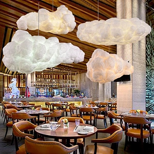 Modern interior decorative chandelier led cloud shape light pendant lamp  lighting