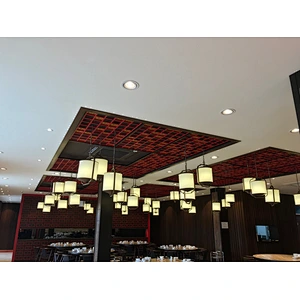 glass and iron Chinese style home restaurant or hotel pendant lamp